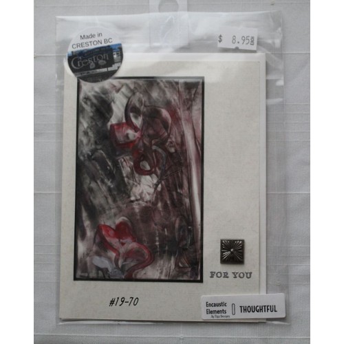 Encaustic Elements "For You" Greeting Card - Made in Creston BC #19-70